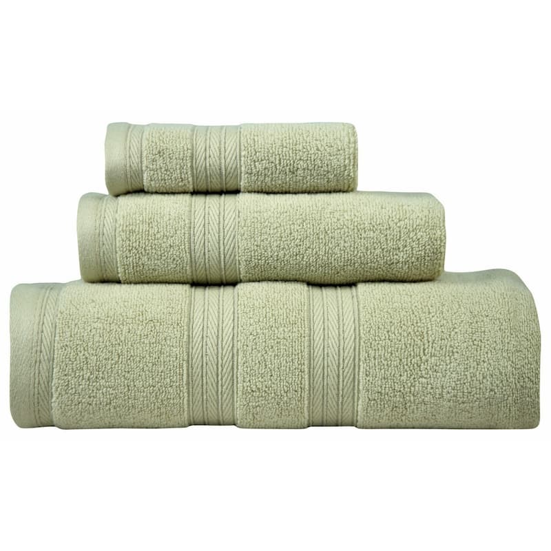 Waterford Towel Set of 3, Premium Cotton & Luxury Sets, 1 Bath Towel 27"x54", 1 Hand Towel 16"x28" & 1 Washcloth 13"x13"