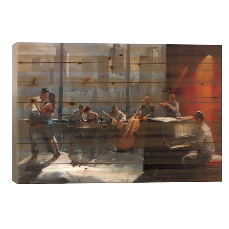 Room With A View I Print On Wood by Willem Haenraets - Multi-Color - 26x40x1.5