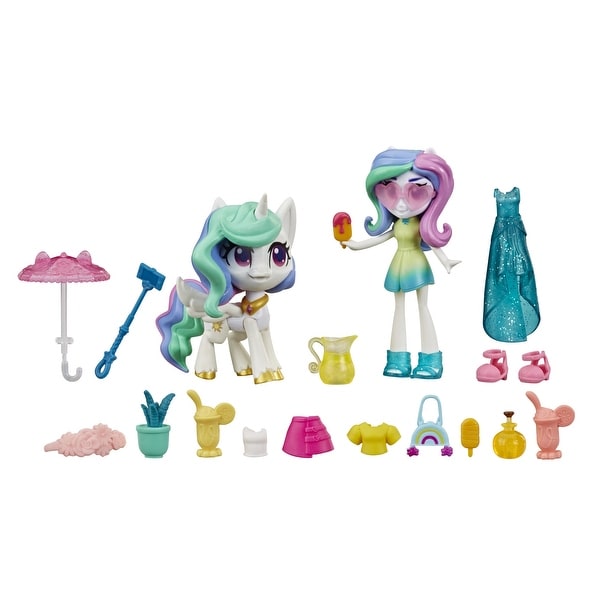 My Little Pony Equestria Girls Princess Celestia Potion Princess -- 3-Inch Mini Doll And Pony Toy With 20 Accessories. Opens flyout.