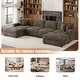 preview thumbnail 14 of 131, Oversized Chenille Modular Sectional Sofa Conversation Set with 2 Ottomans