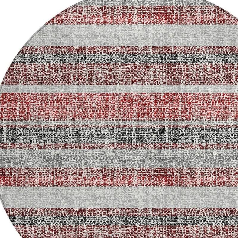 HomeRoots Striped Transitional Rectangle Outdoor Rug