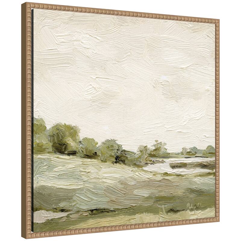 Kate and Laurel Petit View No 7 by Mackenzie Nelson Framed Canvas Wall Art Print - 22 x 22