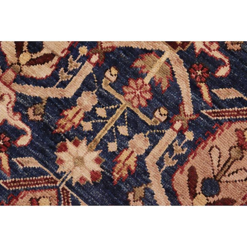 Vintage Herati Bidjar Hand Knotted Wool Rug