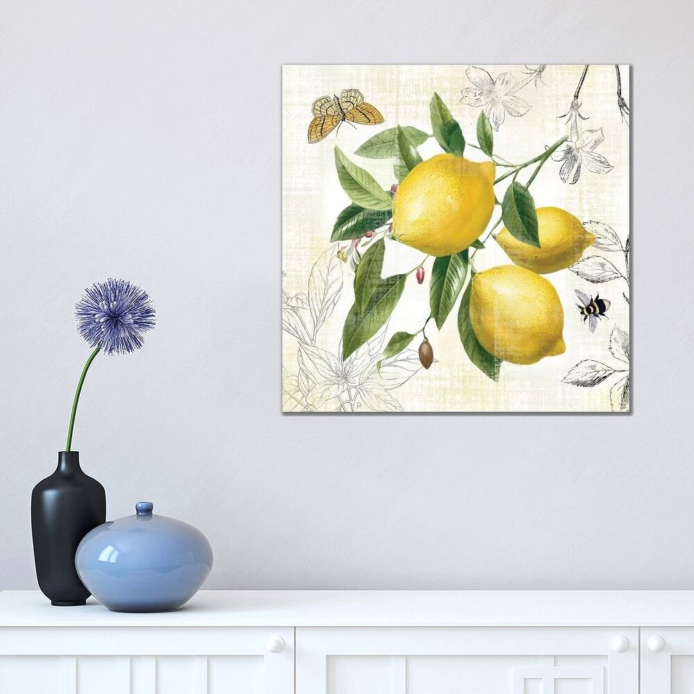 iCanvas "Linen Lemons II" by Nan Canvas Print