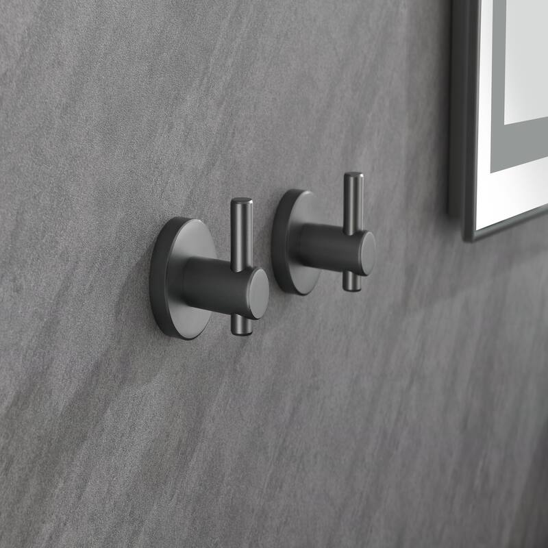 6 Piece Bathroom Towel Rack Set Wall Mount