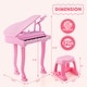 preview thumbnail 11 of 16, Gymax 37 Keys Kids Piano Keyboard Toy Toddler Musical Instrument w/