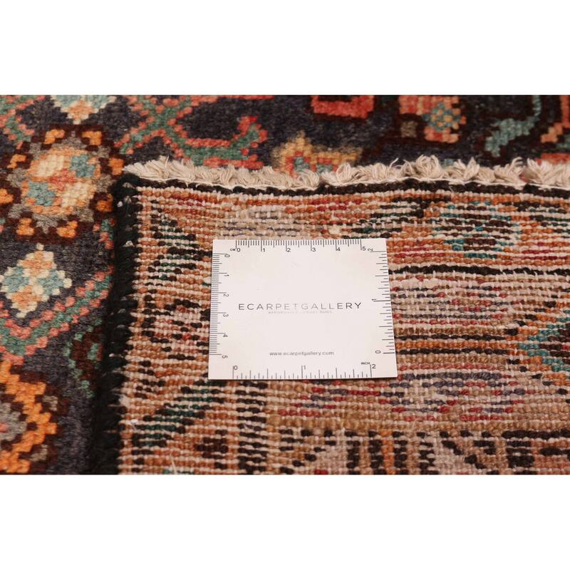 ECARPETGALLERY Hand-knotted Andelz Dark Navy Wool Rug - 3'4 x 11'0