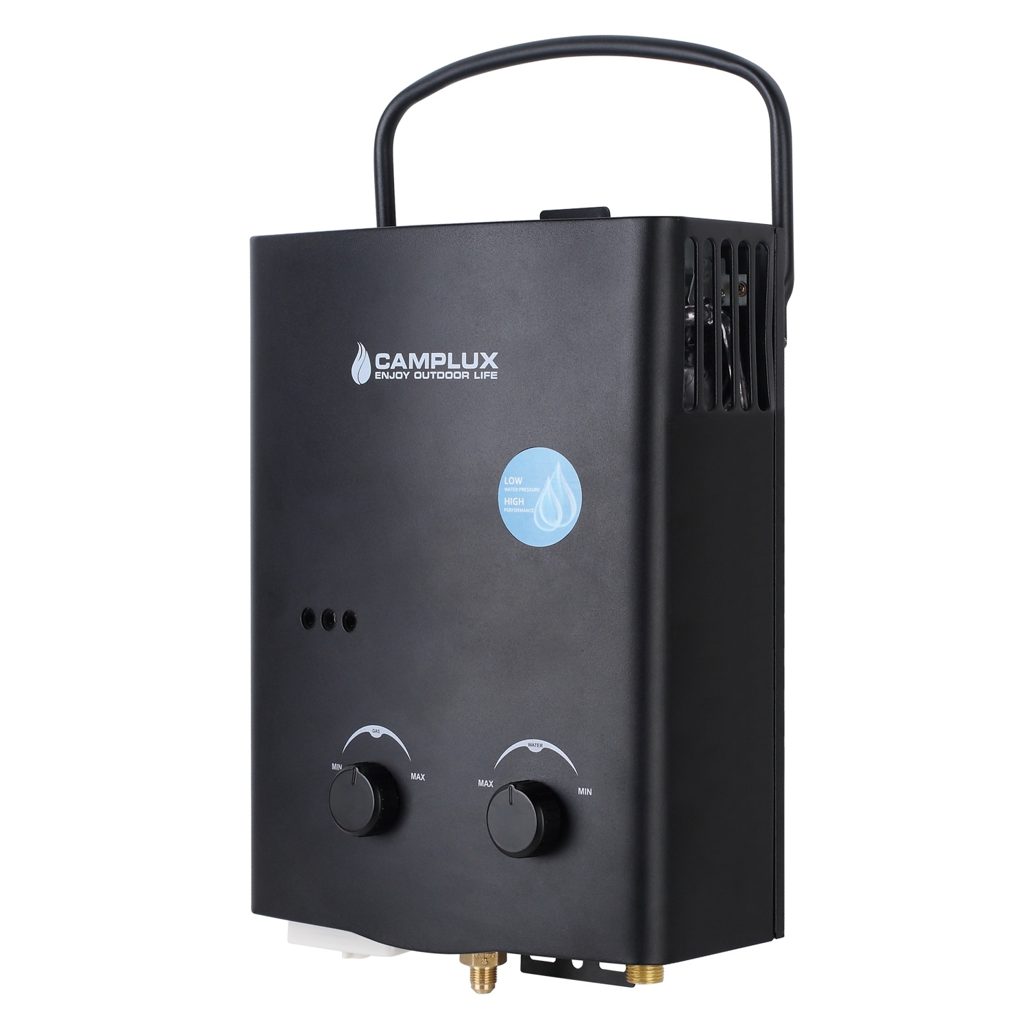Camplux Portable 1.32-GPM 34000-BTU Outdoor Liquid Propane Tankless Water  Heater in the Water Heaters department at
