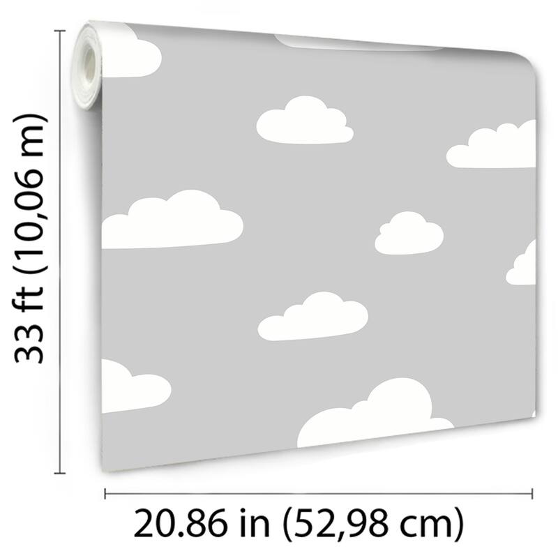 Veer Decor Clouds Pastel Wallpaper. - N/A