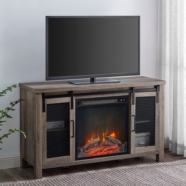 The Gray Barn Kujawa Fireplace TV Stand Console. Opens flyout.