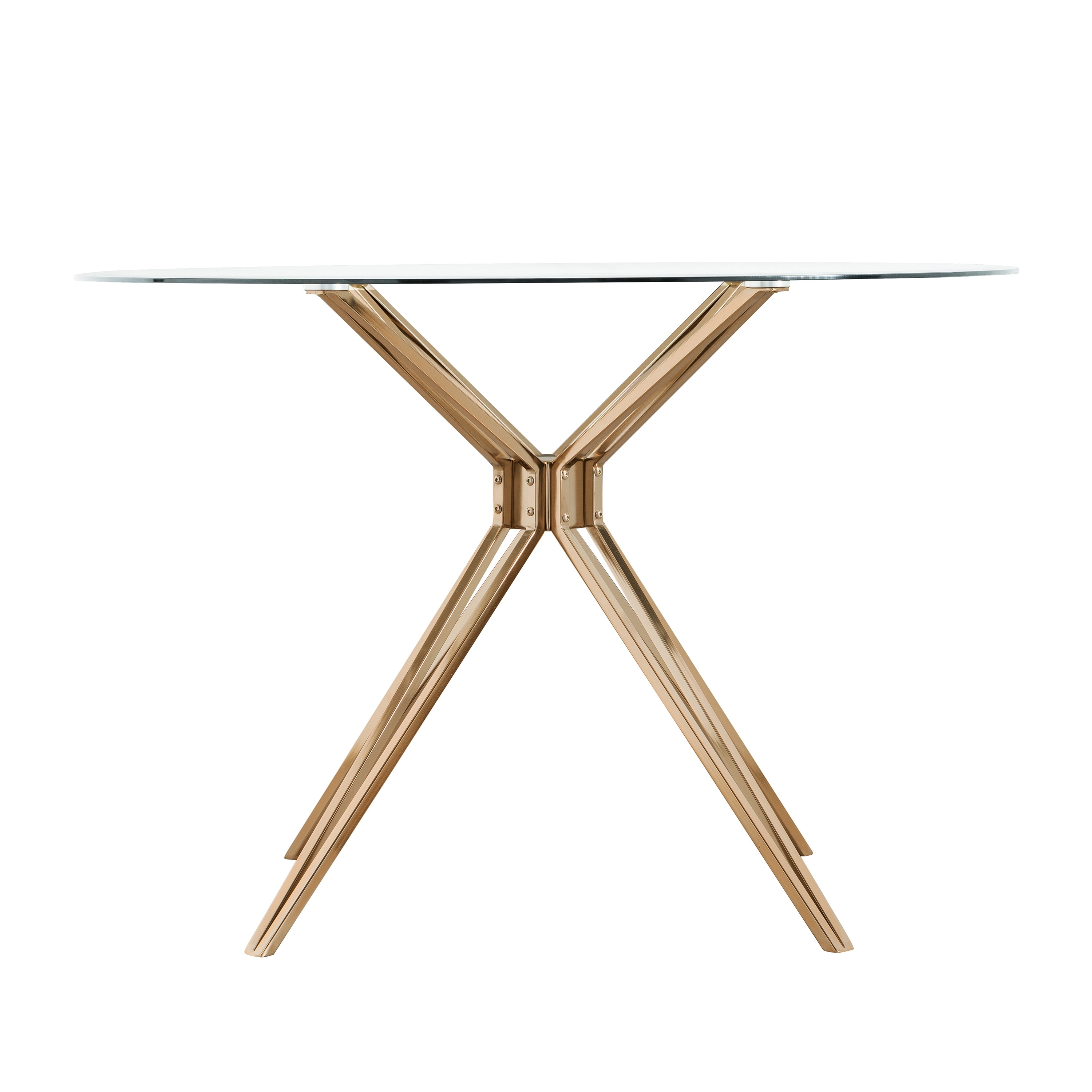 Silver orchid alan metal and glass round dining table deals