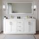 Option White / White Quartz Top / Brushed Gold Hardware