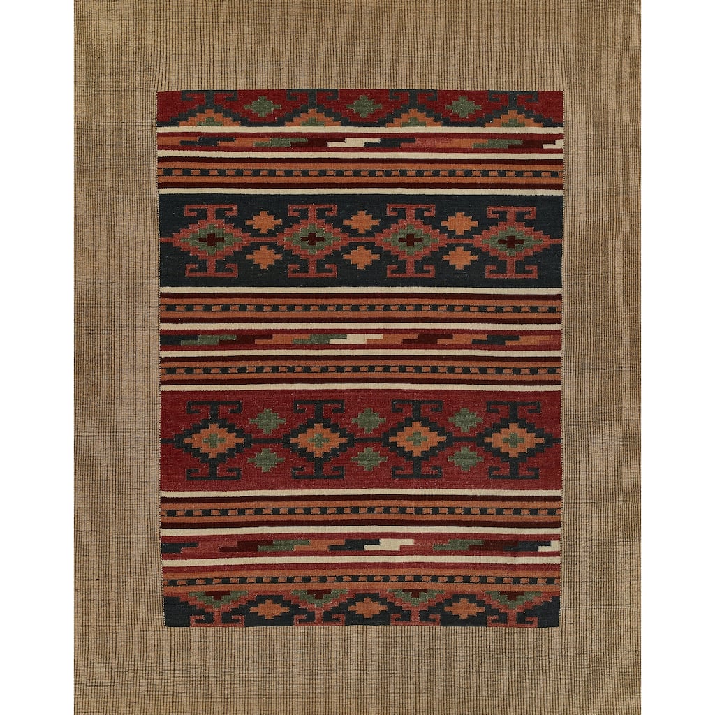 Momeni Adobe Hand Woven Wool and Jute Geometric Area Rug