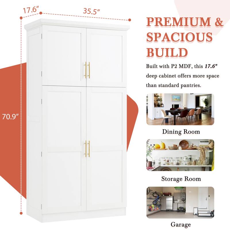 Freestanding Kitchen Pantry Cabinet