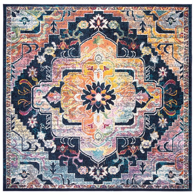 SAFAVIEH Crystal Floretta Vintage Boho Medallion Rug