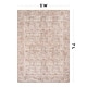 preview thumbnail 2 of 24, Terracotta Floral Washable Rug – Allover Pattern, Flat Pile, Ideal for Entryway, Living Room, and Bedroom