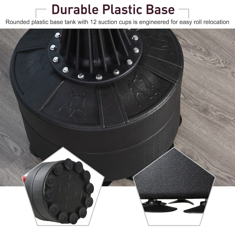Soozier Freestanding Boxing Punch Bag Stand