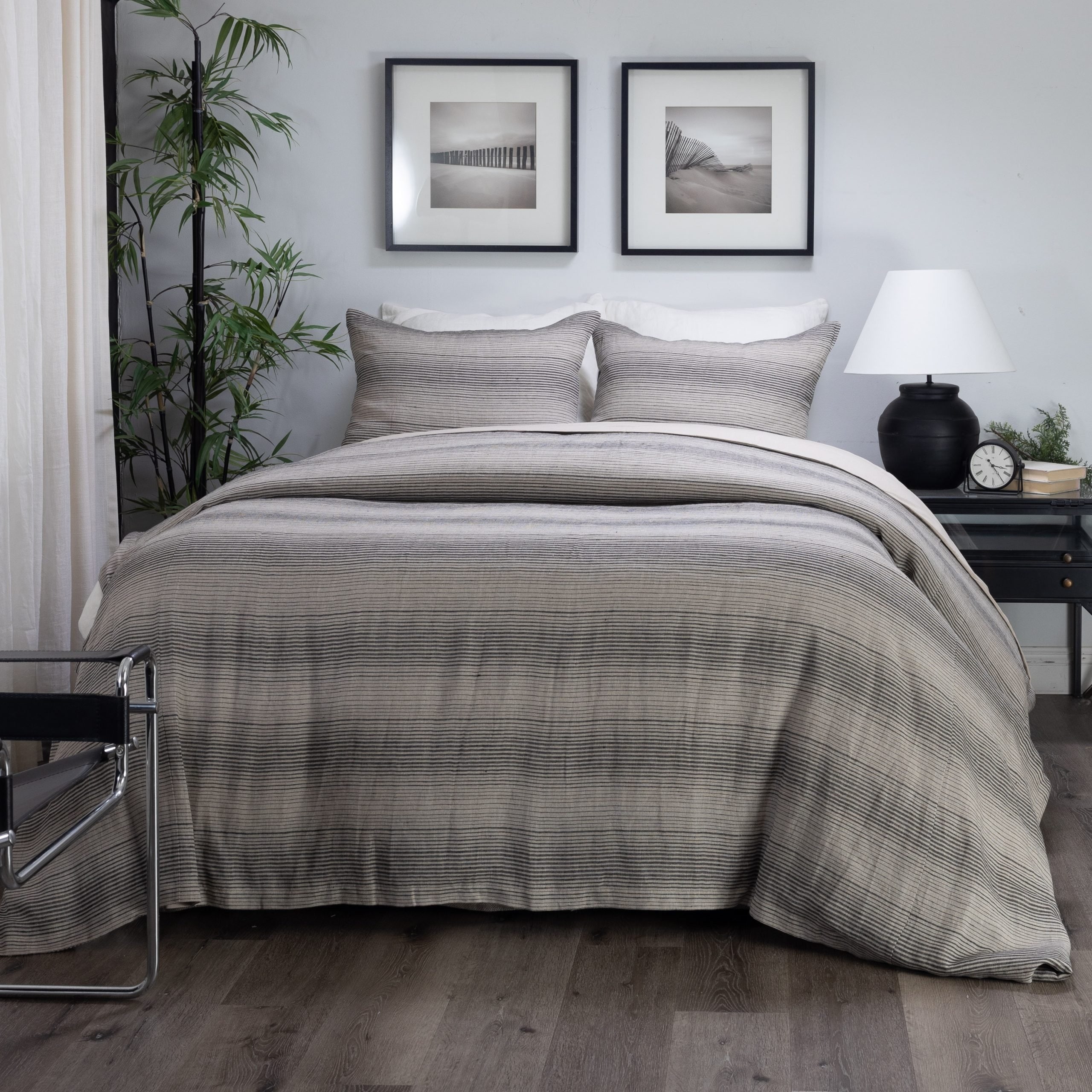 Hugh, Linen, Duvet Cover Set