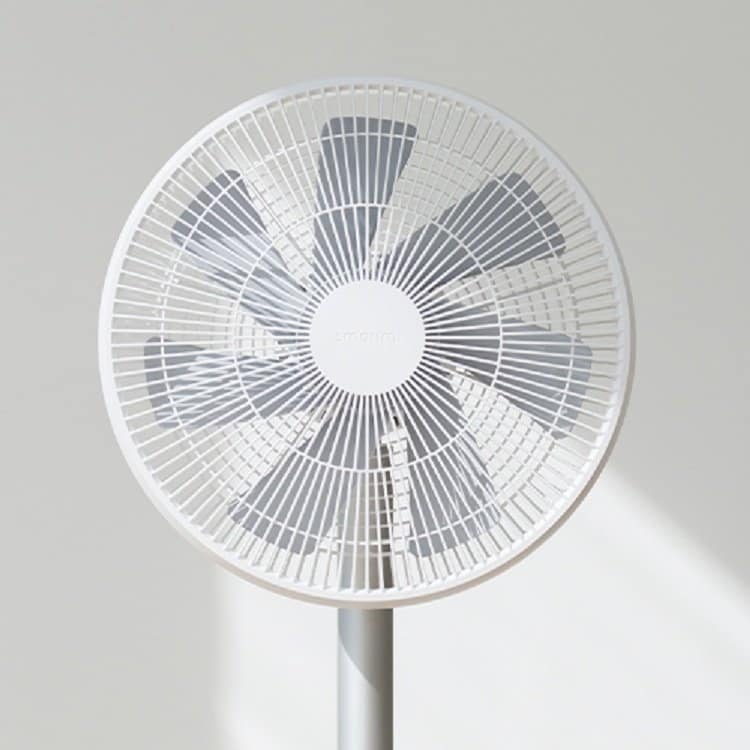 Shop Smartmi Standing Oscillating Pedestal Fan 2 2s Dc Motor Quiet Fans Built In Lithium Ion Battery Cordless 4 Power Setting Overstock 31813469
