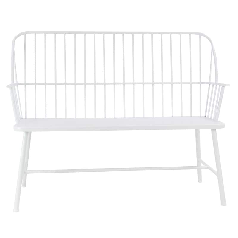Iron Traditional Outdoor Bench 38 x 48 x 19