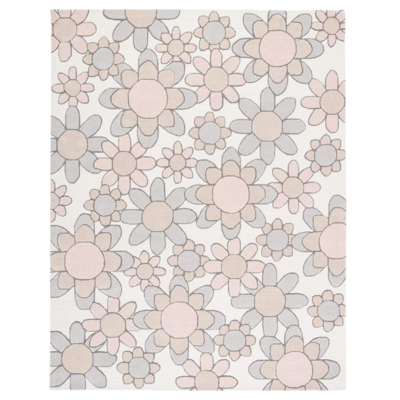SAFAVIEH Handmade Kids Khadijah Floral Wool Rug