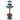 36.5" Bird Bath Planter Garden Centerpiece with Solar Light