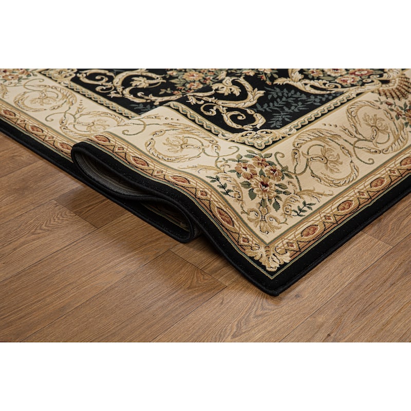 Aubusson Collection Classic Medallion Area Rug