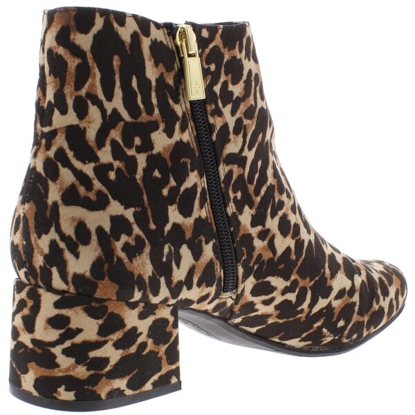 kenneth cole leopard booties