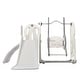 preview thumbnail 33 of 41, 5 In 1 Kids Playground Climber Slide Playset with Toddler Slide And Swing - 64.2'' L x 63.4'' W x 40.2'' H