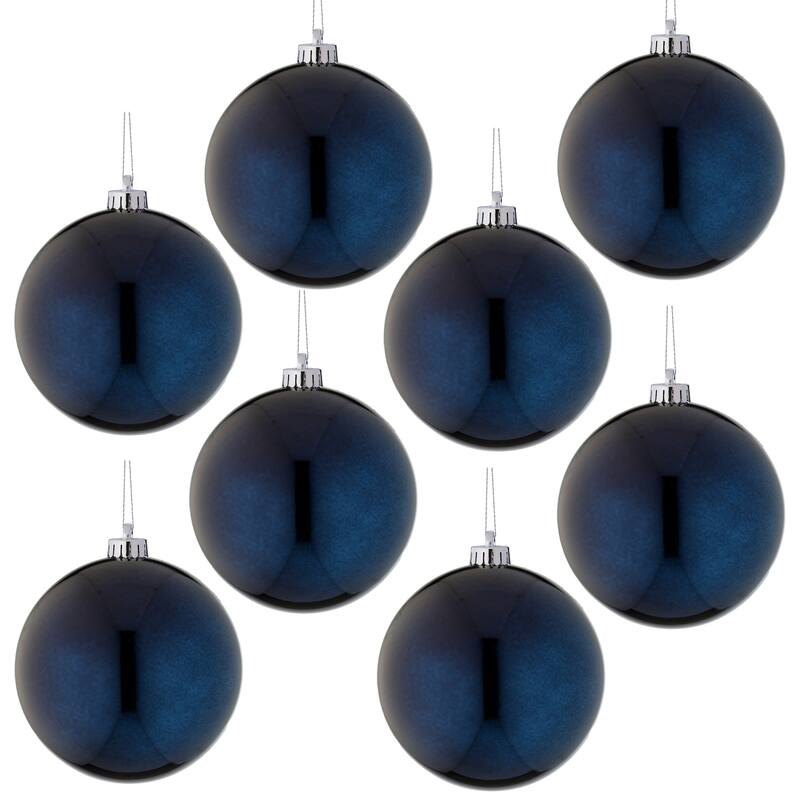 100MM Shatterproof Plastic Shiny Ball Set of 2