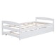 preview thumbnail 14 of 23, Twin Size Platform Bed with Twin Size Trundle