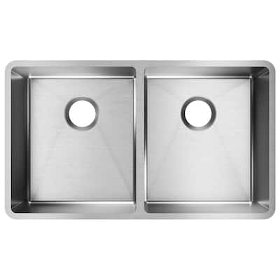 Elkay Crosstown 31-1/2" Undermount Double Basin Stainless Steel
