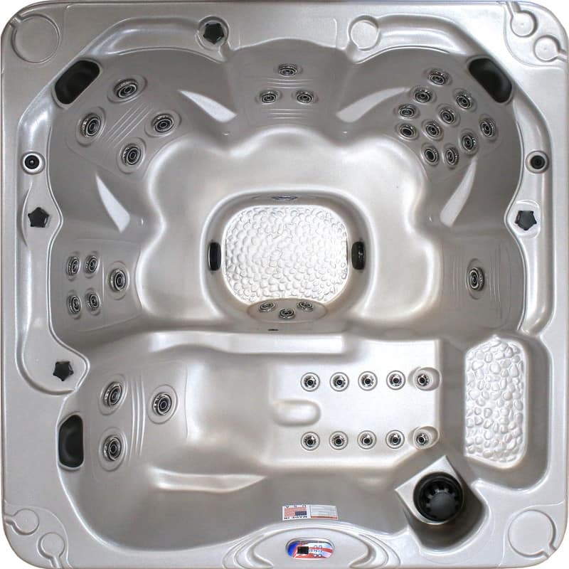 6-Person 40-Jet Premium Acrylic Lounger Spa Standard Hot Tub with Ozonator and 5.5kW Heater