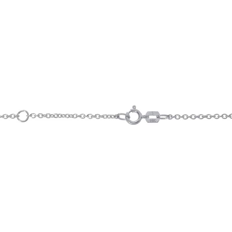 Auriya 1/2ctw Round Solitaire Diamond Necklace 14k Gold Bezel-set (I-J, SI1-SI2) - 5mm