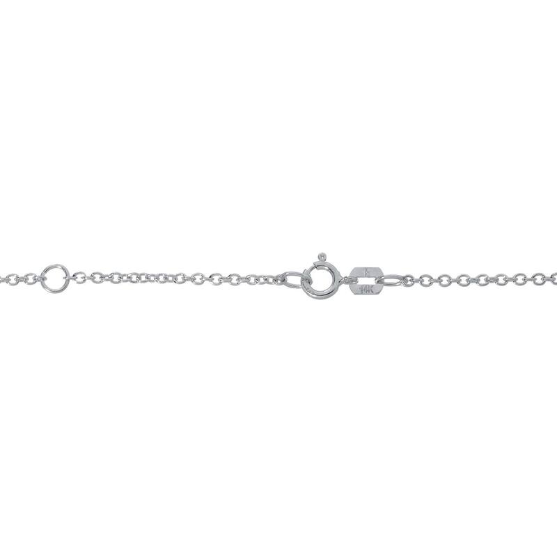 Auriya 1ctw Round Solitaire Blue Diamond Necklace 14k Gold Bezel-set (I1-I2)