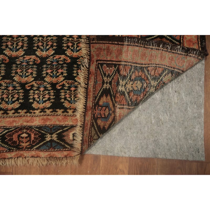 Hand Knotted Oriental 100% Wool Carpet Traditional Geometric Multi-Colored Sirjan Runner Rug - 15' 2'' X 3' 1''