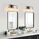 preview thumbnail 136 of 151, Modern Vanity Lights Dimmable Bathroom Light Fixtures with Glass Shade