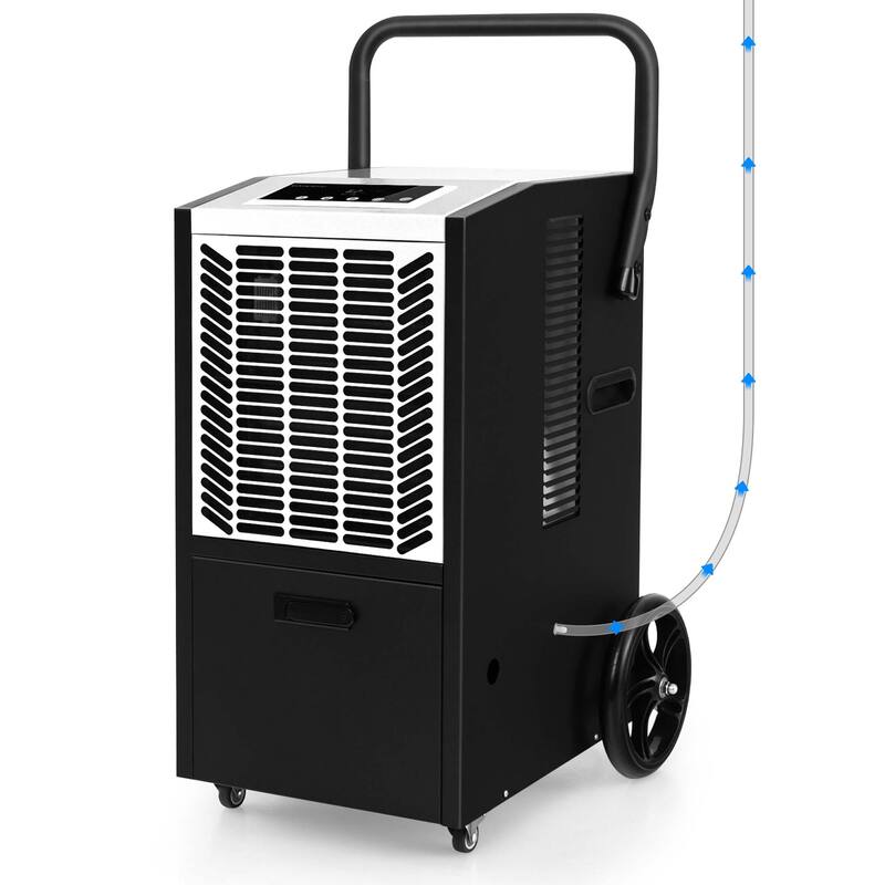 Costway 163-Pint Commercial Dehumidifier with Pump & Drain Hose 4,500 - See Details - White