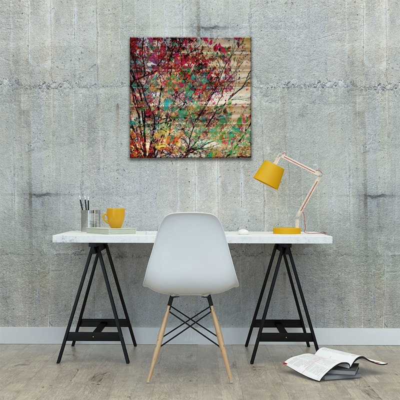 Autumn VIII Print On Wood by Mareike Böhmer - Multi-Color