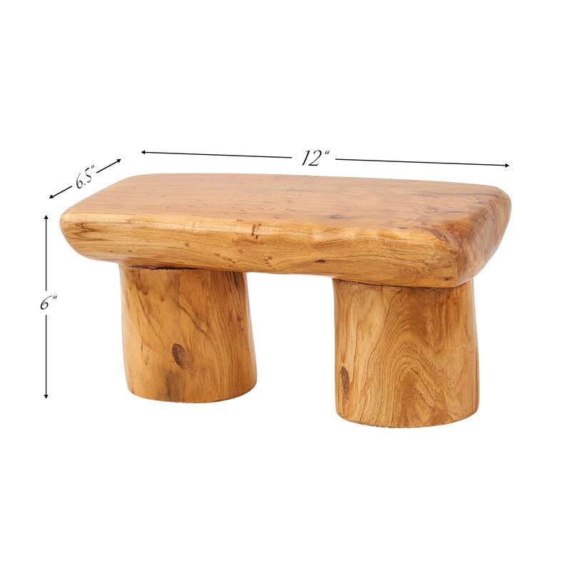 Cedar Roots Serving Stand Farmhouse wood pedestal stand plant holder