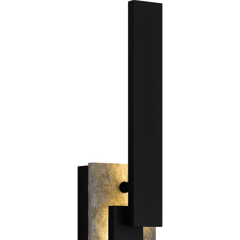 Todman Integrated LED Earth Black Outdoor Wall Lantern