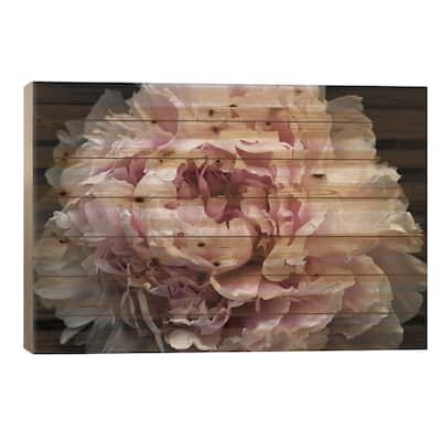 Pink Peony Passion I Print On Wood by Irena Orlov - Multi-Color
