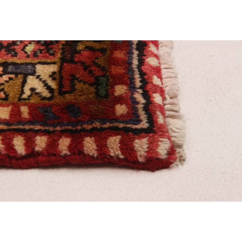 ECARPETGALLERY Hand-knotted Andelz Red Wool Rug - 2'11 x 10'1