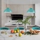 preview thumbnail 17 of 66, 1 - Light Modern Metal 11.02" Bowl Dome Island Pendant Light