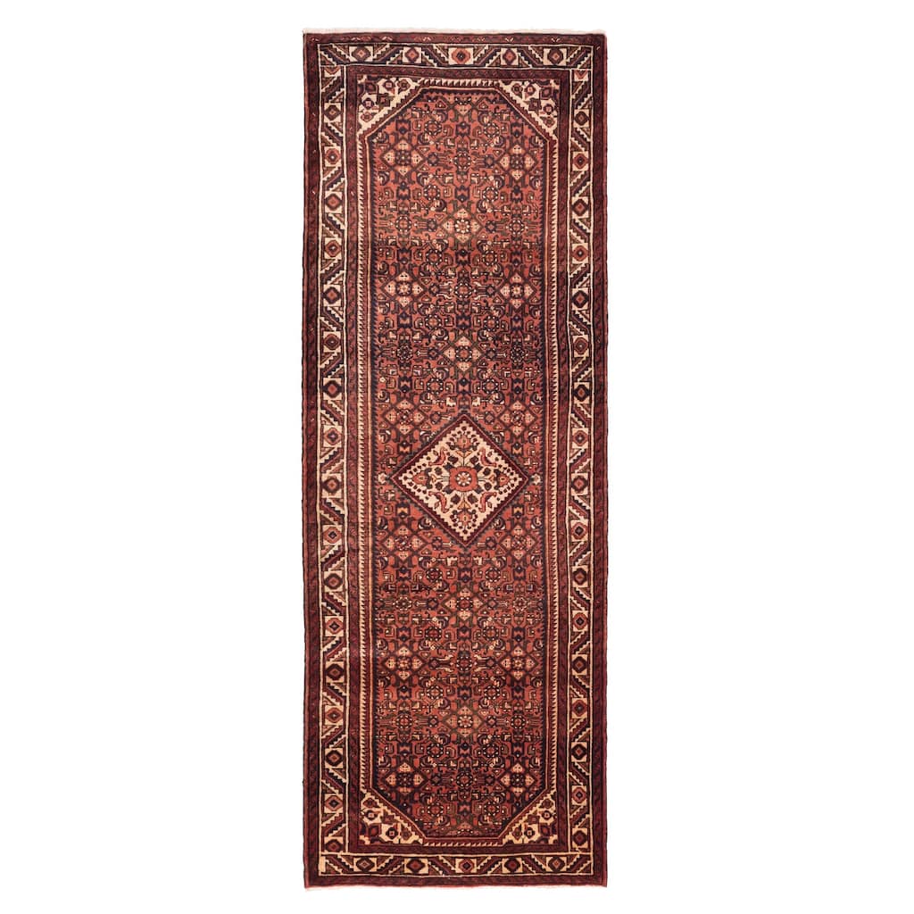 ECARPETGALLERY Hand-knotted Andelz Dark Copper Wool Rug - 3'7 x 9'11