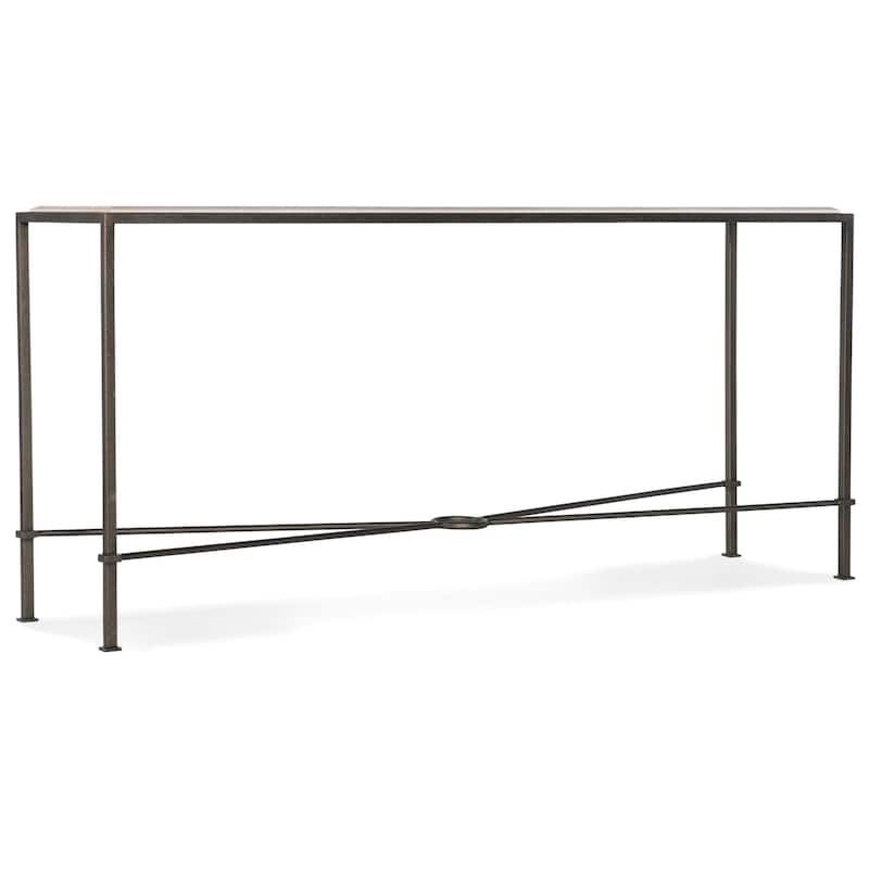 Hooker Furniture Minimalist Modern 65" Wide Entry Hall Console Table - Charcoal / Beige