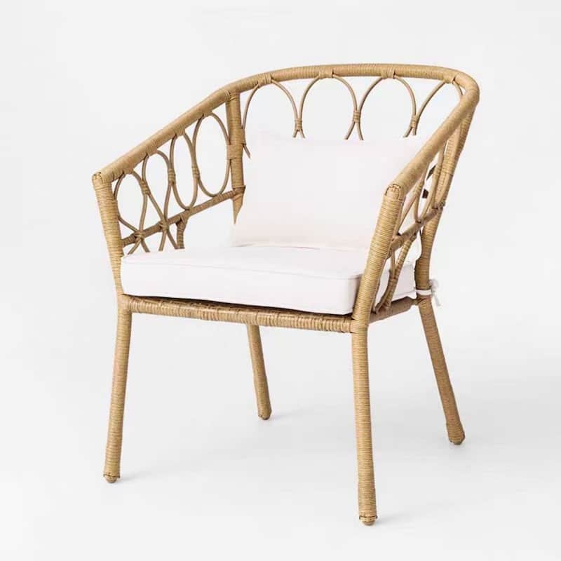 Set of 5 Ratten Dinning Table Chairs, Outdoor Garden Patio Seating
