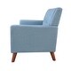 preview thumbnail 39 of 57, Candace Fabric Arm Chair and Loveseat Set by Christopher Knight Home