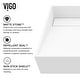 preview thumbnail 5 of 6, VIGO Starr 15"L x 15"W x 5"H Matte Stone Square Bathroom Vessel Sink