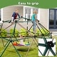 preview thumbnail 6 of 8, 10 ft Climbing Dome Swing Set with Saucer Swing, Jungle Gym for Kids Outdoor Playset for Ages 3-12 - 10ftx10ft